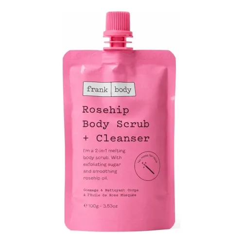 Очищуючий скраб для тіла з олією шипшини FRANK BODY Rosehip Body Scrub + Cleanser — вага