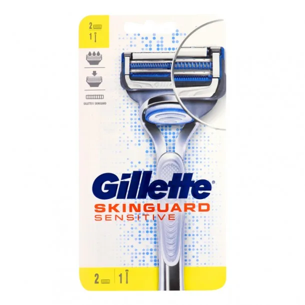 Станок для Бриття Бритва Жилет Скінгард Сенсатив - Gillette Skinguard Sensitive 2 Cartridge