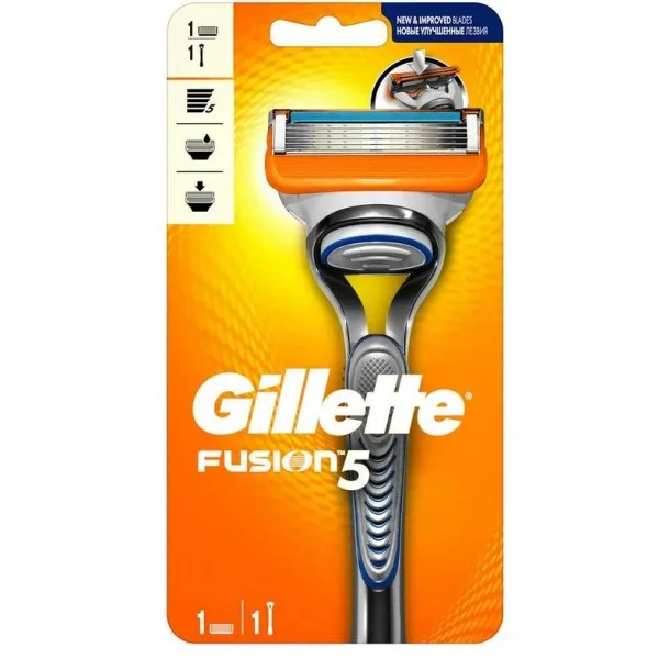Станок для Бриття Бритва Джилет Фюжн 5 - Gillette Fusion 5 (1 сartridge)