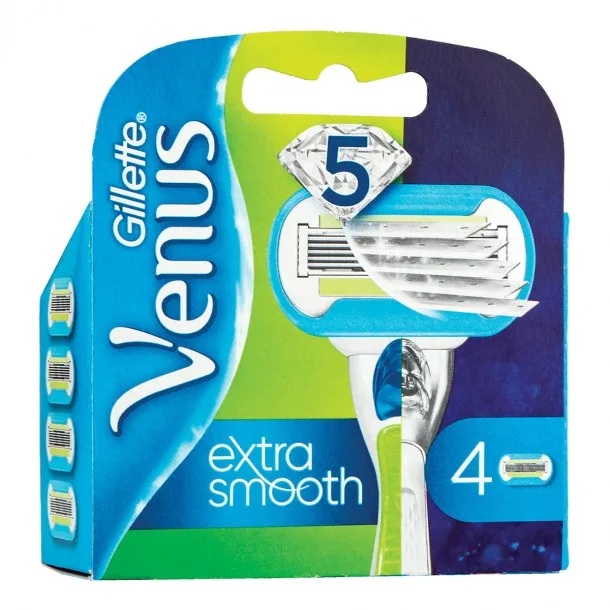 Змінні Касети для Гоління Джилет Венус Экстра Смуз - Gillette Venus Extra Smooth Econom Package 4 cassettes