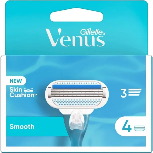 Змінні Касети для Гоління Венус Смуз - Gillette Venus Smooth Econom Package 4 cassettes