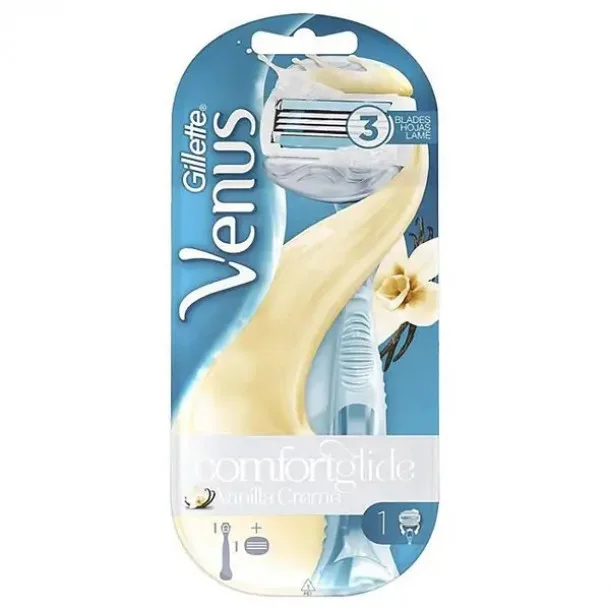 Бритва Жіноча Gillette Venus Comfortglide Vanilla Creme(1 змінний картридж)