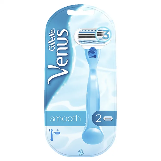 Бритва Жіноча Gillette Venus Smooth (2 змінних картриджа)