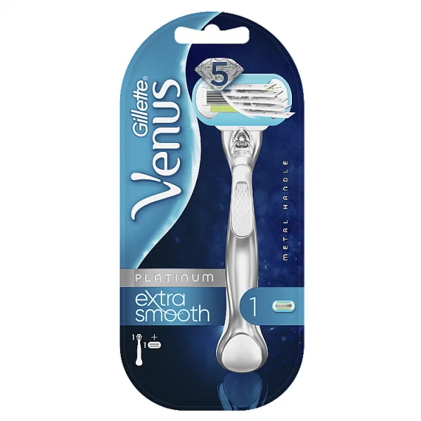 Бритва Жіноча Gillette Venus Platinum Extra Smooth (1 змінний картридж)