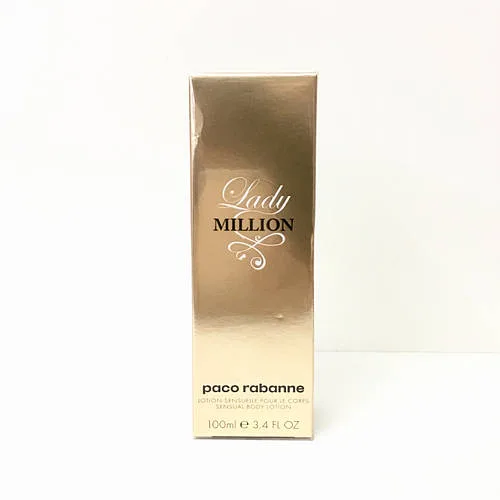 Парфумований жіночий лосьйон для тіла Paco Rabanne Lady Million 100 мл, солодкий квітковий аромат