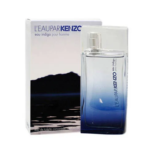 Туалетна вода для чоловіків Кензо L'eau Par Eau Indigo Pour Homme 50ml оригінал, деревний цитрусовий аромат