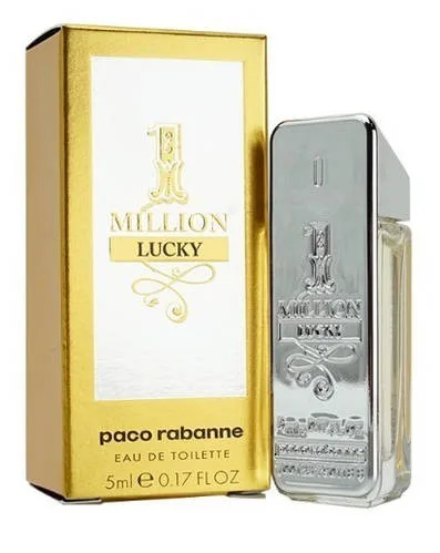 Духи мініатюра Paco Rabanne 1 Million Lucky edt 5ml оригінал, деревний солодкий чоловічий аромат
