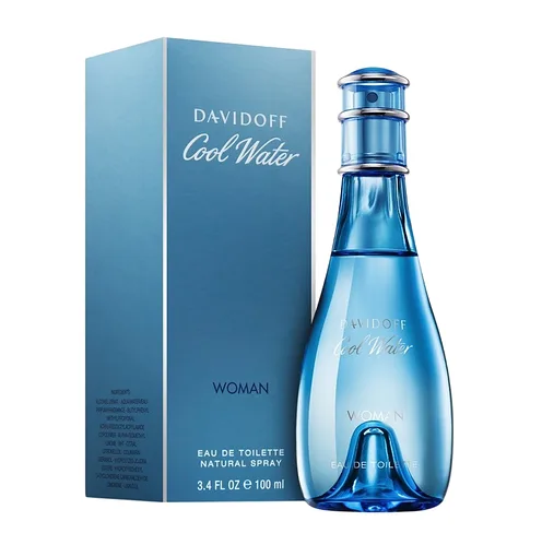 Туалетна вода жіноча Davidoff Cool Water Woman 100ml оригінал, свіжий квітково-водяний аромат