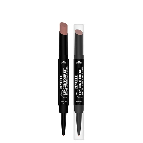 Помада матова з олівцем для губ 2 в 1 Revuelle Lip Contour Kit тон 06 Бежевий, 1,8