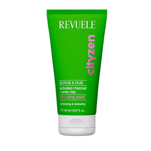 Маска для обличчя очищувальна Revuele Cityzen Scrub & Rub з активованим вугіллям, 150 мл