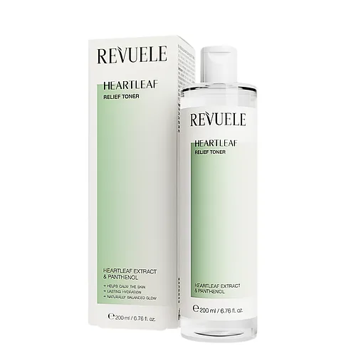 Тонер для обличчя Revuele Heartleaf Relief, для чутливої шкіри, 200 мл