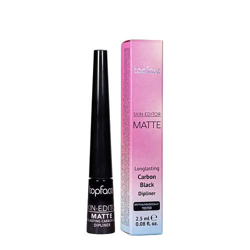 Підводка для очей чорна Topface Carbon Black Longlasting Matte стійка РТ405