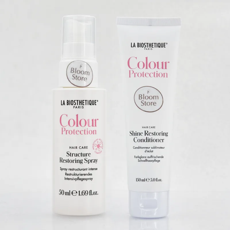 La Biosthetique Colour Protection Structure Restoring Treatment - Набір для інтенсивної терапії волосся (маска+спрей)