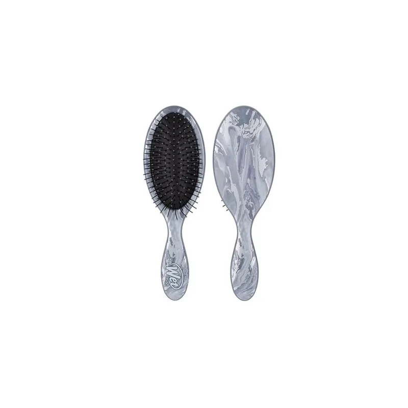 Wet Brush Metallic Marble Silver Гребінець для волосся мармурове срібло металік