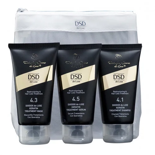 Тревел-набір для відновлення волосся - DSD de Luxe Restructuring and Hair Loss Treatment Travel Set