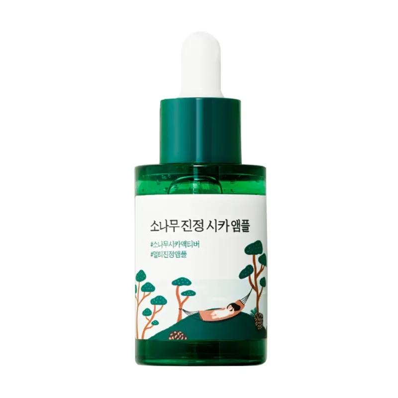 ROUND LAB Pine Calming Cica Ampoule – заспокійлива сироватка з екстрактом голок сосни 30 мл (Термін придатності до 07.27)