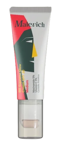 Malevich Сяючий крем SPF 30 для обличчя темно бежевий
