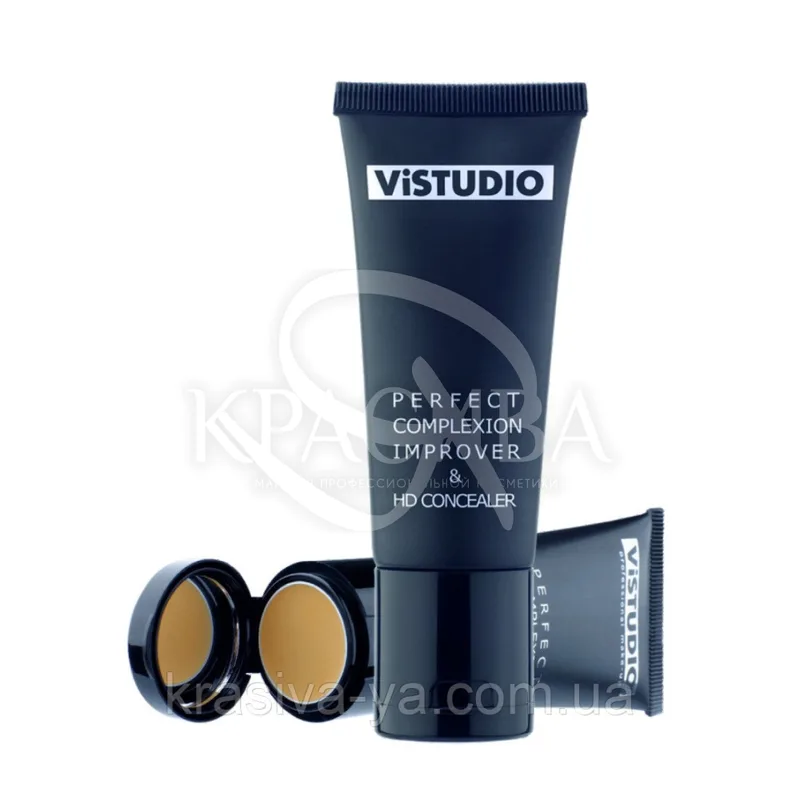 Vistudio Perfect Complexion Improver HD Conceler Light - Тональна основа + Консилер, 35 мл + 1.5 мл 50 мл