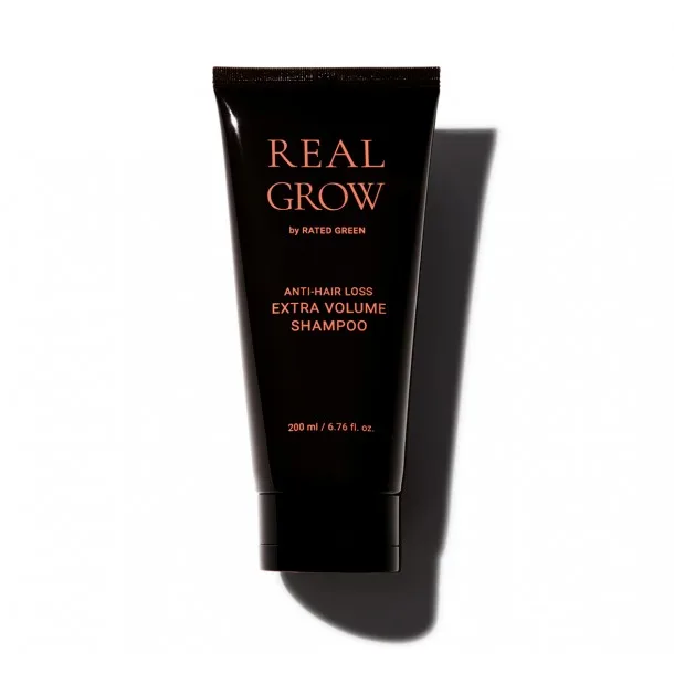 Зміцнювальний шампунь для об єму 200 мл Rated Green real grow anti hair loss extra volume shampoo