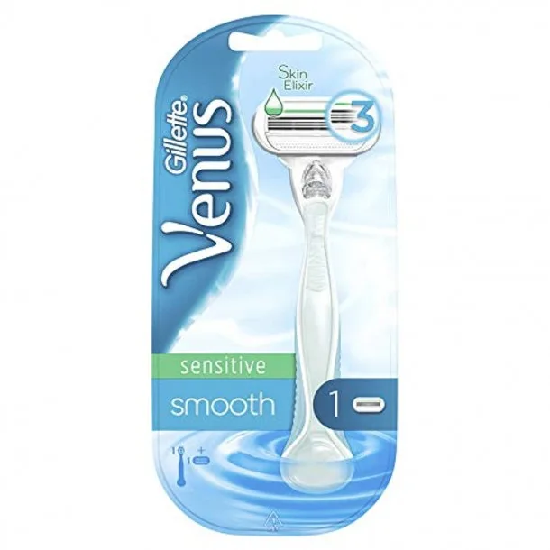 Станок для Гоління Gillette Venus Smooth Sensitive (1 змінний картридж)