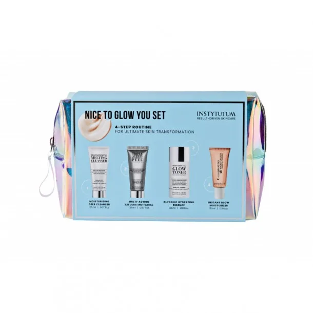 Тревел - Набір Інститутум Перетворення Шкіри Обличчя - Instytutum Kit Nice to Glow you Set 4-Step Routine 4 sku