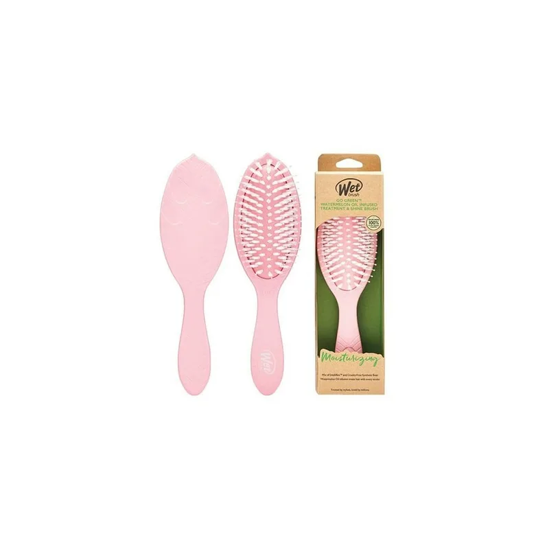 Wet Brush go green tretament and shine - watermelon oil Щітка-еко для сплутаного волосся з маслом кавуна