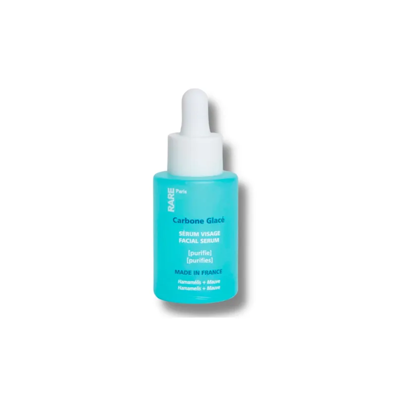Rare Paris Carbone Glace Purifying Face Serum Очищуюча сироватка для обличчя з гамамелісом та екстрактом мальви