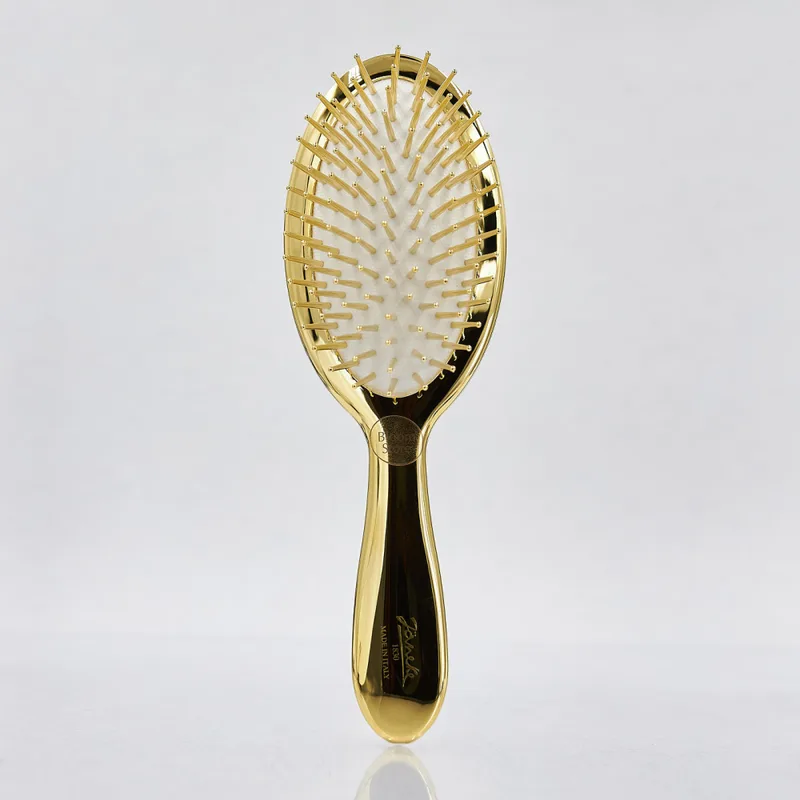 Janeke Superbrush Щітка масажна для волосся золота з молочним L