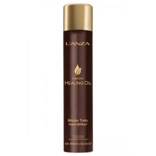 Спрей для укладання волосся - L'anza Keratin Healing Oil Brush Thru Hair Spray