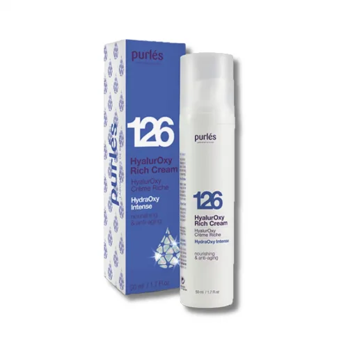 Гіалуроновий крем зволожуючий та поживний - Purles 126 HydraOxy Intense HyalurOxy Rich Cream