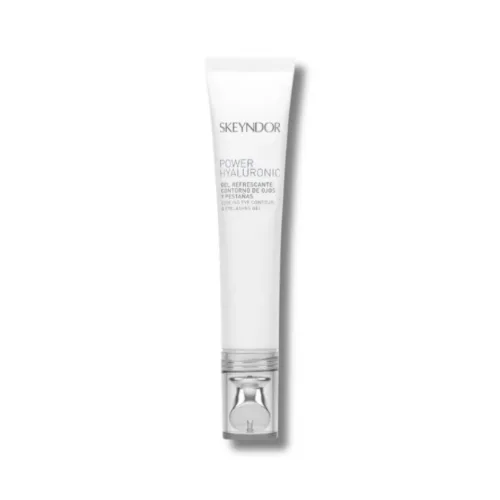 Охолоджуючий крем-гель для контуру очей та вій - Skeyndor Power Hyaluronic Cooling eye contour &amp; eyelashes gel