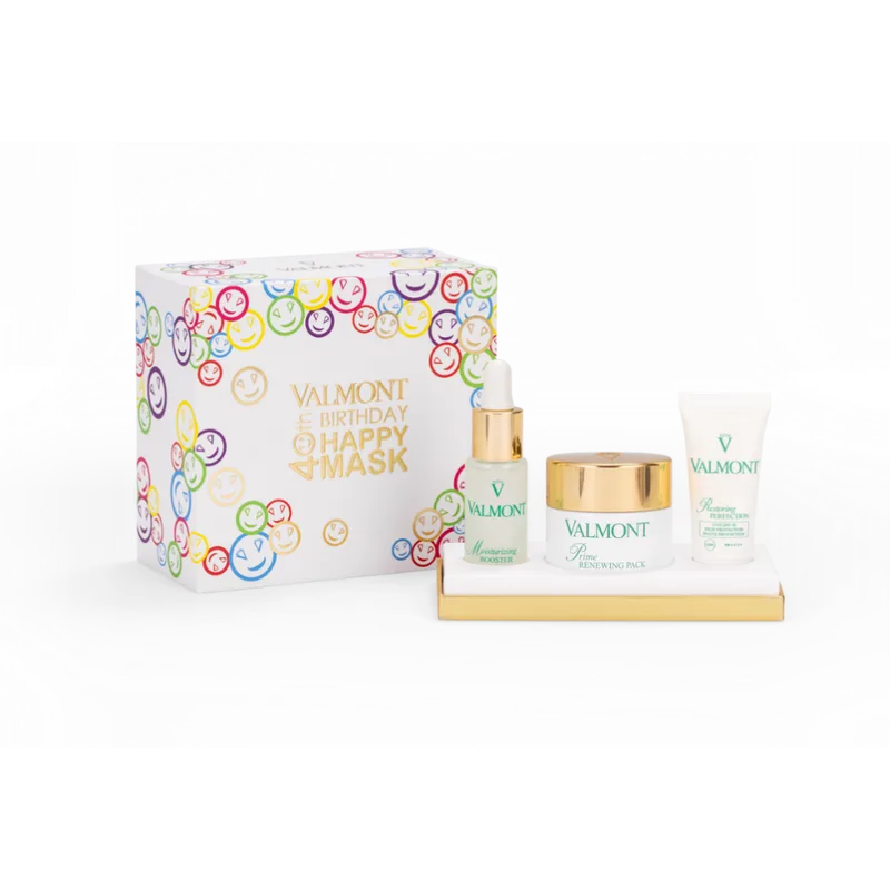 Лімітований косметичний набір для обличчя Valmont PACK 40 YEAR EDITION HAPPY MASK PARTY SET