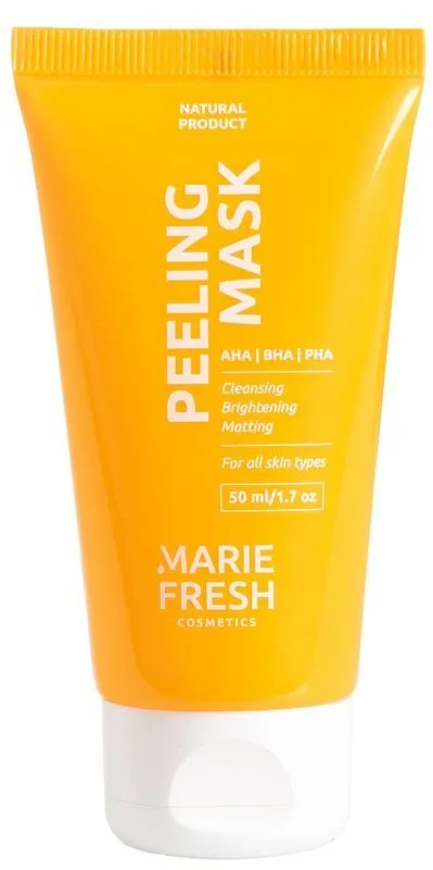 Маска-пілінг AHA, BHA та PHA кислотами для всіх типів шкіри Marie Fresh Cosmetics Peeling Mask