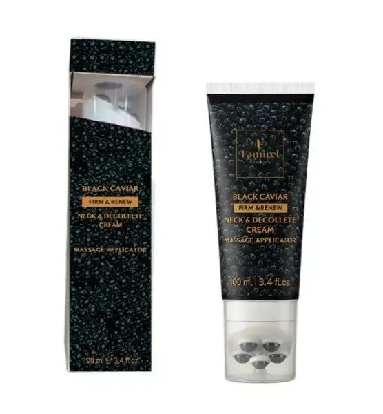 Famirel Black Caviar Крем для шиї та декольте з аплікатором