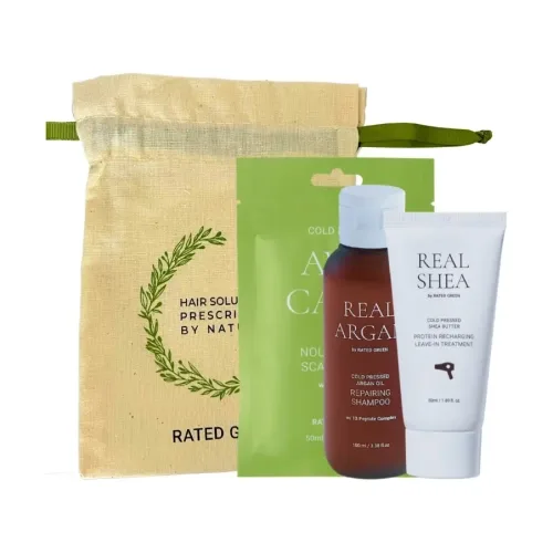 Набір мініатюр з шампунем Real Argan RATED GREEN Real Argan & Avocado Set