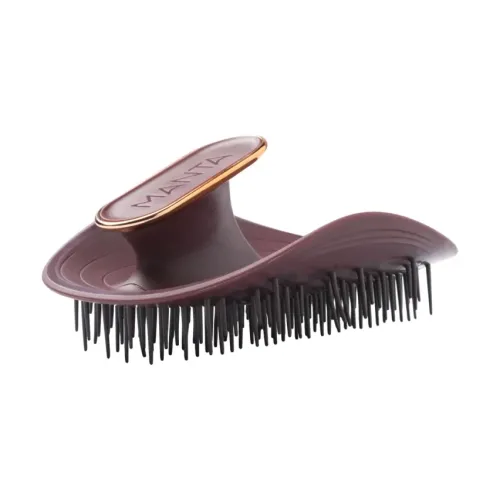 Щітка для волосся - Бургундія MANTA Brush Burgundy/Rose Gold