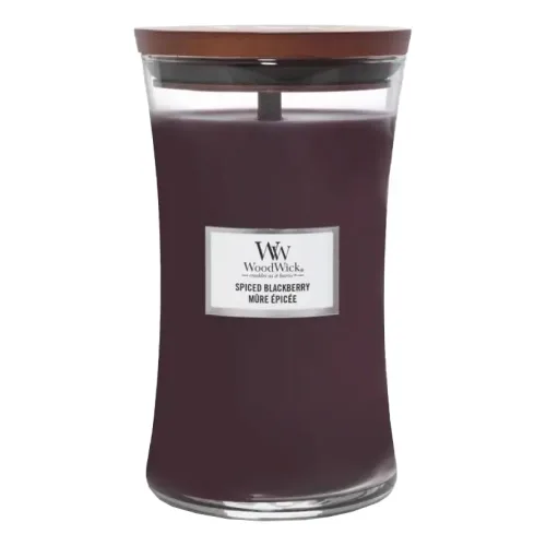 Ароматична свічка з ароматом ожини з корицею WOODWICK Large Spiced Blackberry — вага 609 г