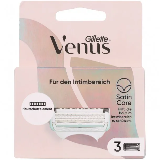 Змінні Касети для Гоління Венус Сатин Каре - Gillette Venus Satin Care Econom Package 3 cassettes