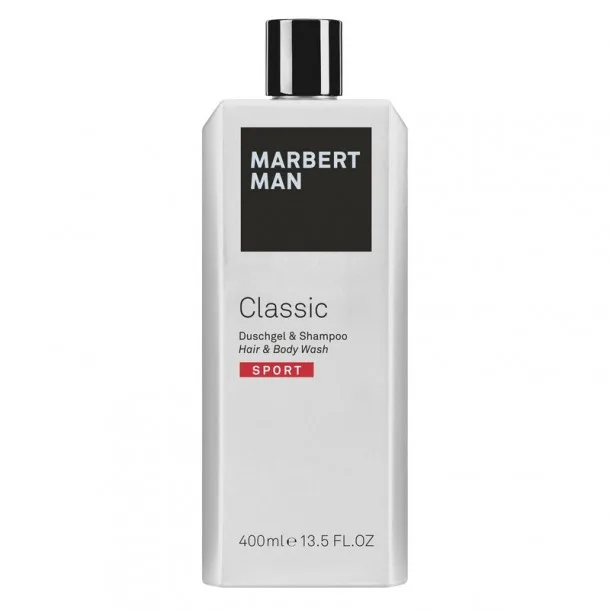 Шампунь-Гель для Душа Чоловічий 2в1 Марберт Класік Спорт - Marbert Man Classic Sport Hair & Body Wash 400 мл