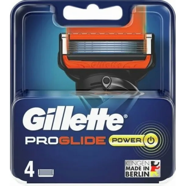 Касети для Гоління Джилет Фьюжн 5 Проглайд “Павер” - Gillette Fusion 5 Proglide Power 4 Refill Cassettes