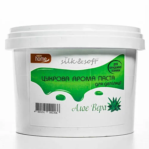 Паста для шугарінгу бандажна Silk & Soft 500 г № 01 Алое Вера