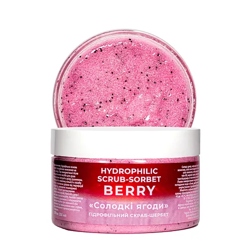 Гідрофільний скраб-щербет для тіла Top Beauty Солодкі ягоди 250 мл