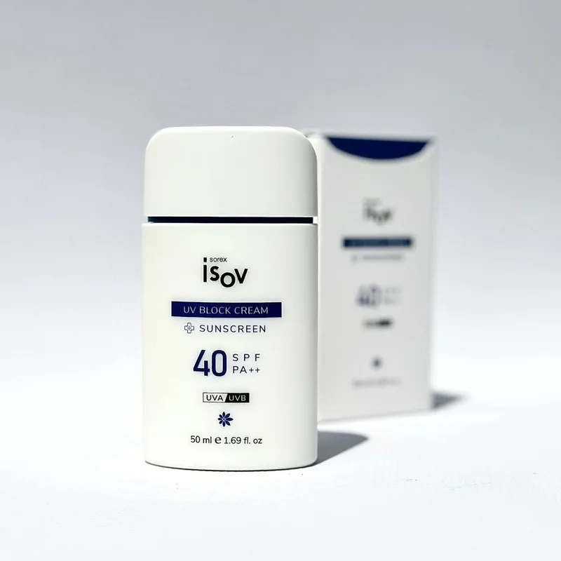 Isov Sorex Uv Block Spf 40++ Протинабряковий сонцезахисний крем SPF 40++ з екстрактом броколі 50 мл