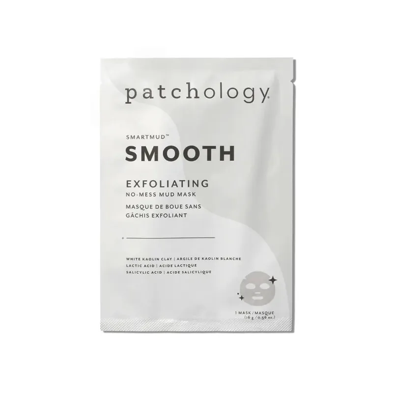 Patchology SmartMud Smooth Single Оновлююча маска з кислотами