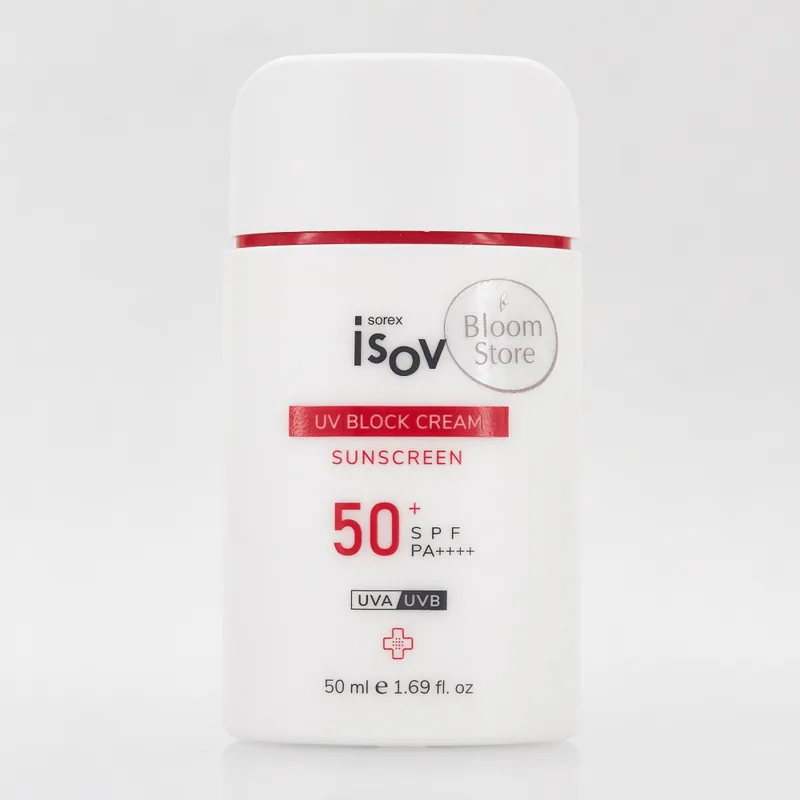 Isov Sorex UV Block Cream SPF50++++ Солнцезахисний матовий крем для обличчя 50 мл