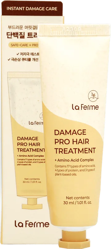 Відновлююча маска для пошкодженого волосся La Ferme Damage