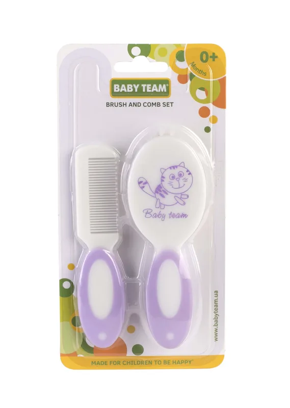 Набір гребінець та щітка ТМ BABY TEAM 2 шт