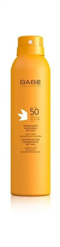 Babe Sun Прозорий водостійкий сонцезахисний спрей SPF50+