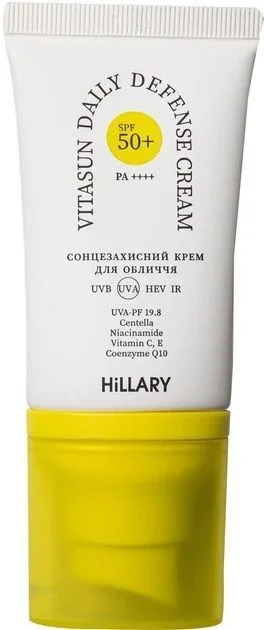 Hillary Сонцезахисний крем для обличчя SPF 50+