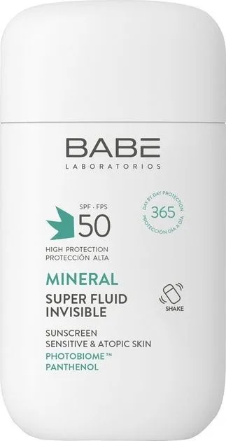 Babe Sun Сонцезахисний мінеральний флюїд з фіз. фільтрами (SPF50+)